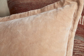 Menmai Statement Velvet Lumbar Cushion Cover - Dusty Pink - 35 x 80cm