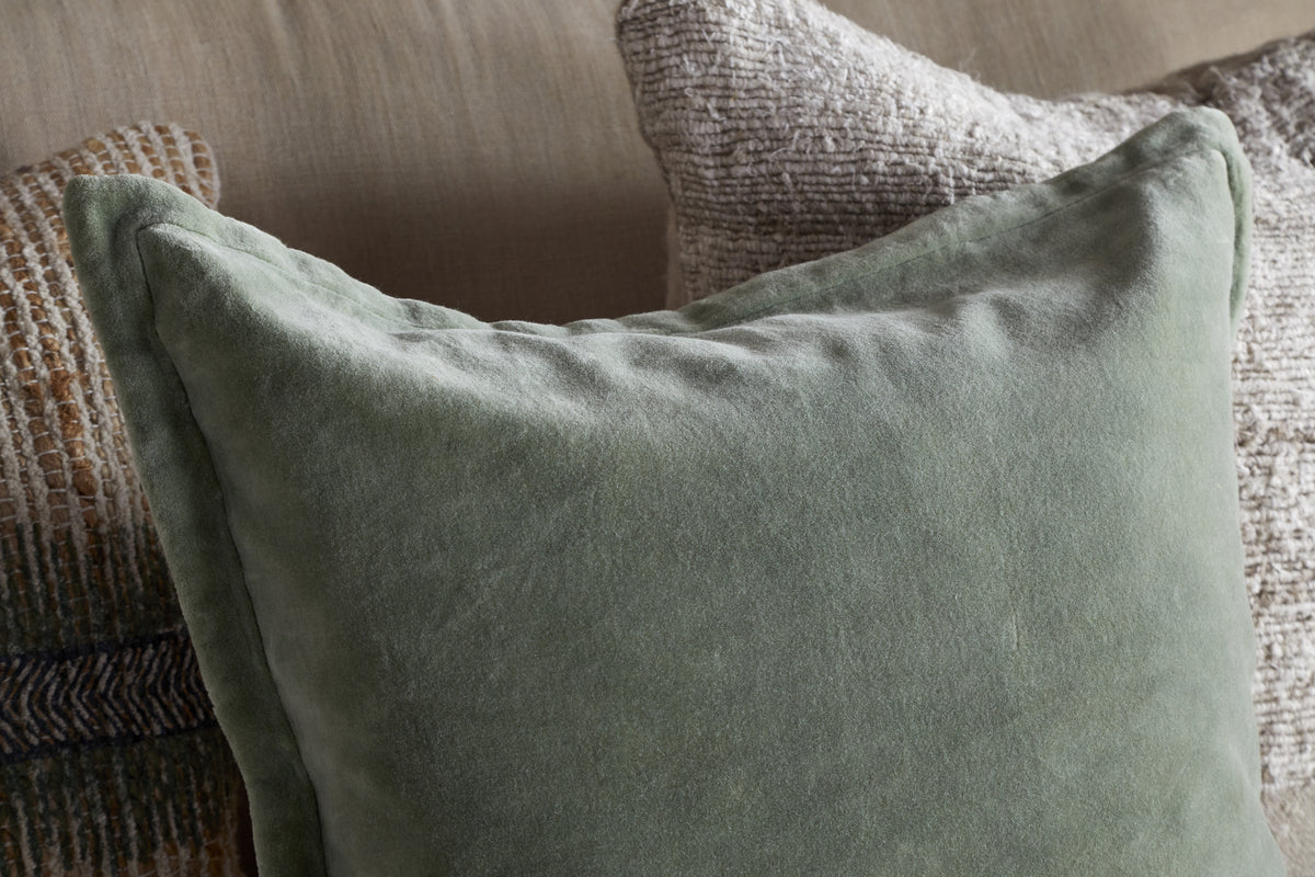 Menmai Velvet Cushion Cover - Eucalyptus - 50 x 50cm