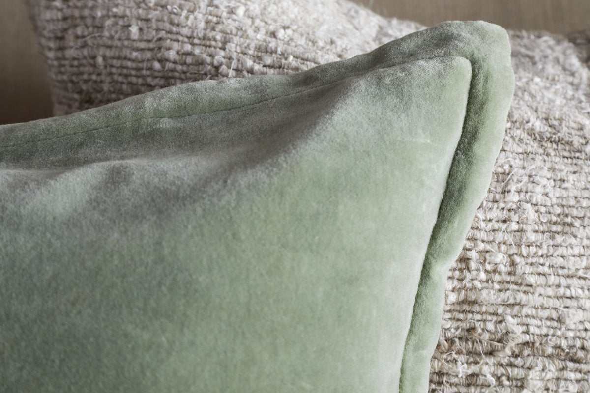 Menmai Velvet Cushion Cover - Eucalyptus - 50 x 50cm