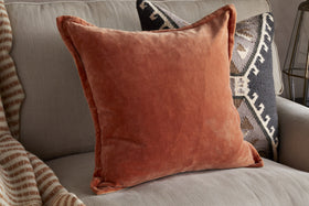 Menmai Velvet Cushion Cover - Cinnamon - 50 x 50cm