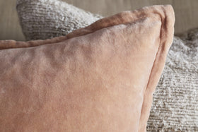 Menmai Velvet Cushion Cover - Dusty Pink - 50 x 50cm