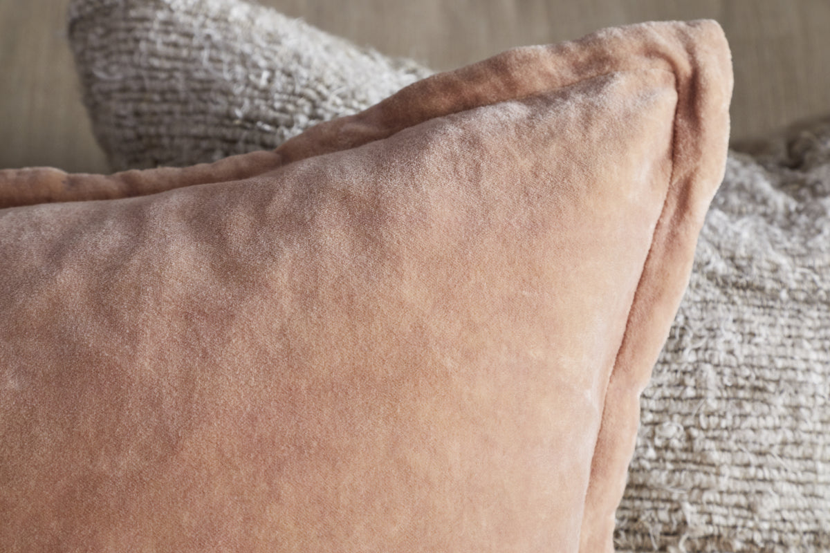 Menmai Velvet Cushion Cover - Dusty Pink - 50 x 50cm