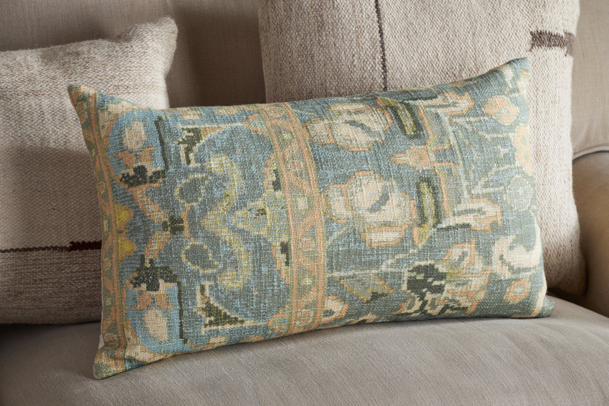 Selyo Tapestry Cushion Cover - Green - 60 x 40cm