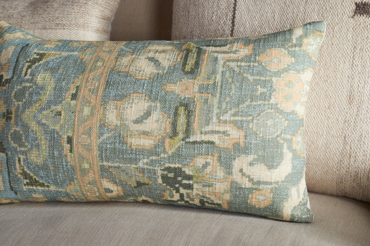 Selyo Tapestry Cushion Cover - Green - 60 x 40cm