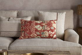 Selyo Tapestry Cushion Cover - Terracotta & Rust - 60 x 40cm