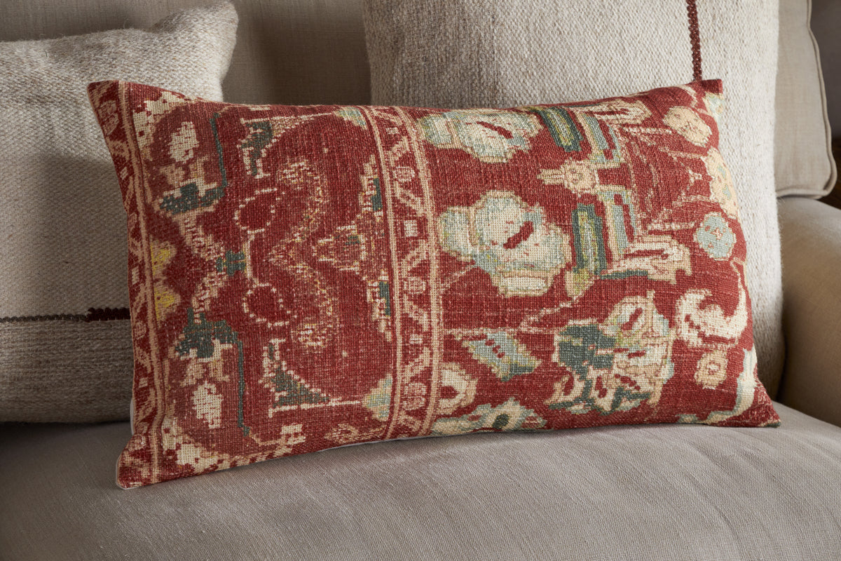 Selyo Tapestry Cushion Cover - Terracotta & Rust - 60 x 40cm