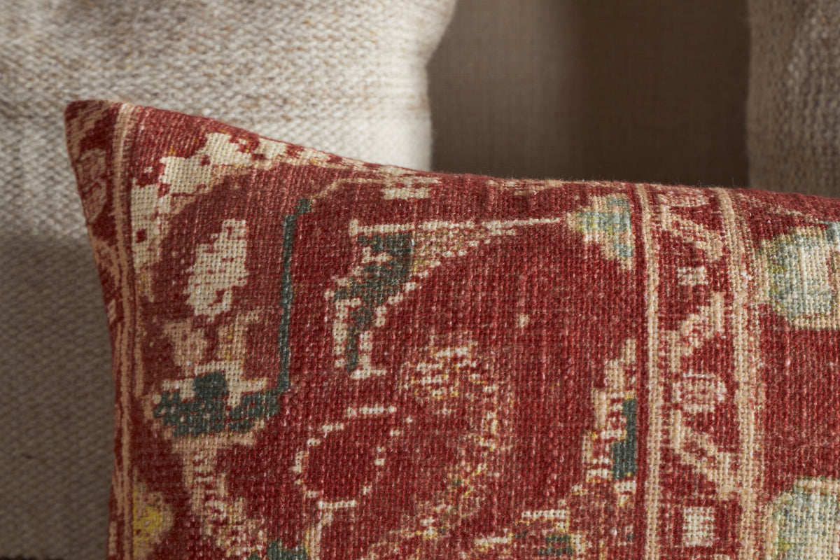 Selyo Tapestry Cushion Cover - Terracotta & Rust - 60 x 40cm