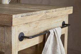 Tivu Reclaimed Wood Kitchen Island - Natural