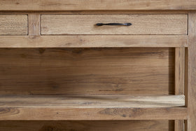 Tivu Reclaimed Wood Kitchen Island - Natural