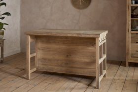 Tivu Reclaimed Wood Kitchen Island - Natural
