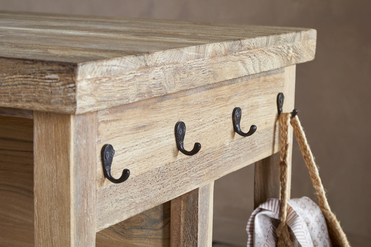 Tivu Reclaimed Wood Kitchen Island - Natural