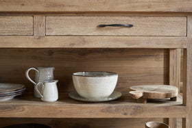 Tivu Reclaimed Wood Kitchen Island - Natural