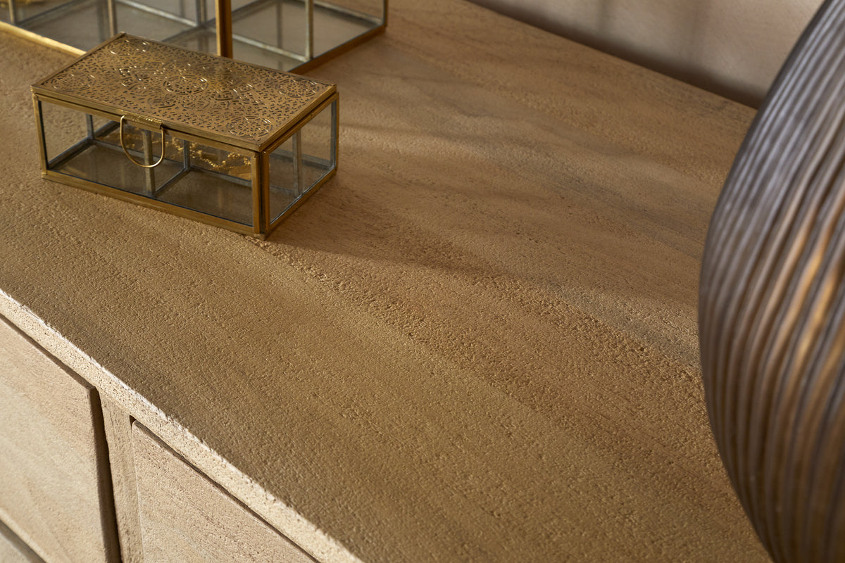 Sri Mango Wood Chest of Drawers - Natural