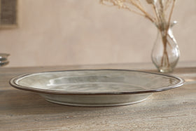 Pedra Dinner Plate - Pewter
