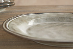 Pedra Dinner Plate - Pewter