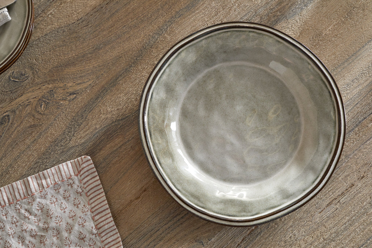 Pedra Dinner Plate - Pewter