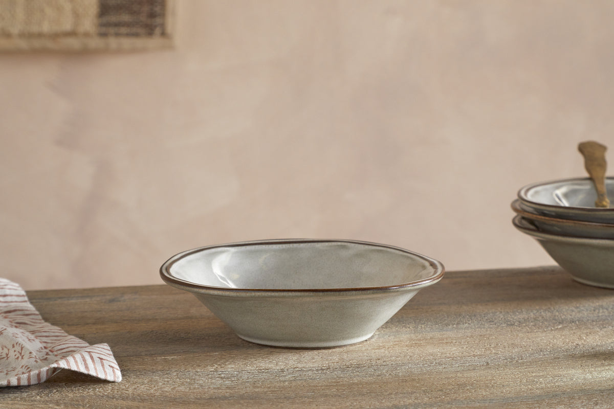 Pedra Cereal Bowl - Pewter