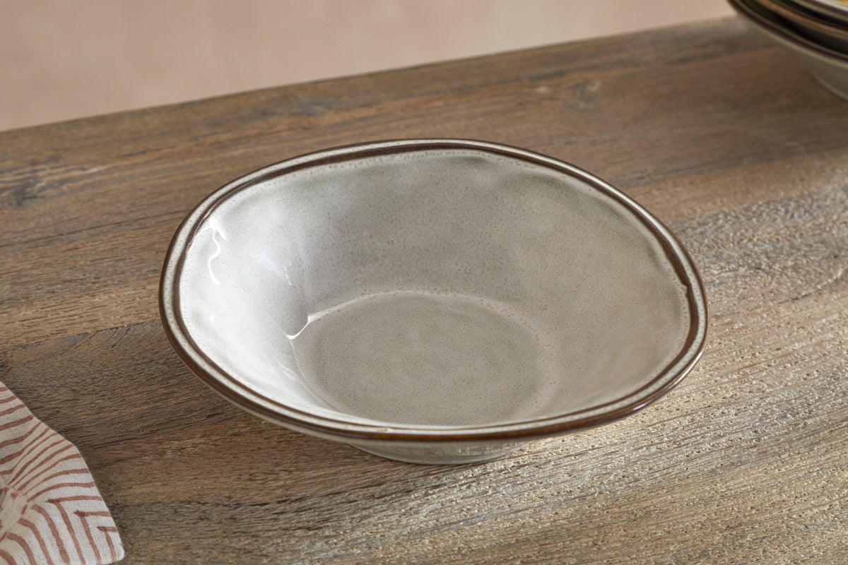 Pedra Cereal Bowl - Pewter