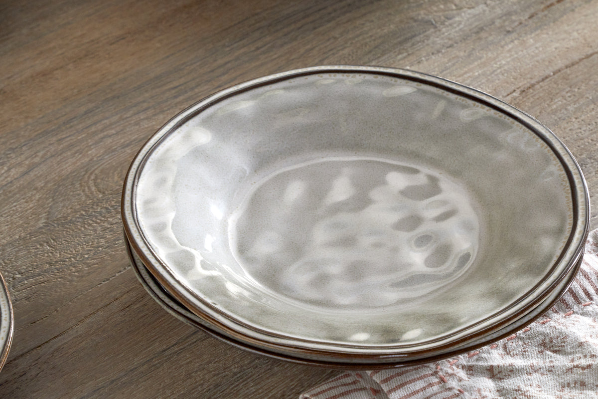 Pedra Dinnerware Set - Pewter - (Set of 12)