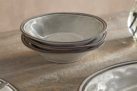Pedra Dinnerware Set - Pewter - (Set of 12)