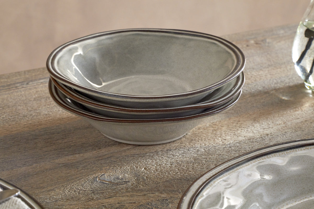 Pedra Dinnerware Set - Pewter - (Set of 12)