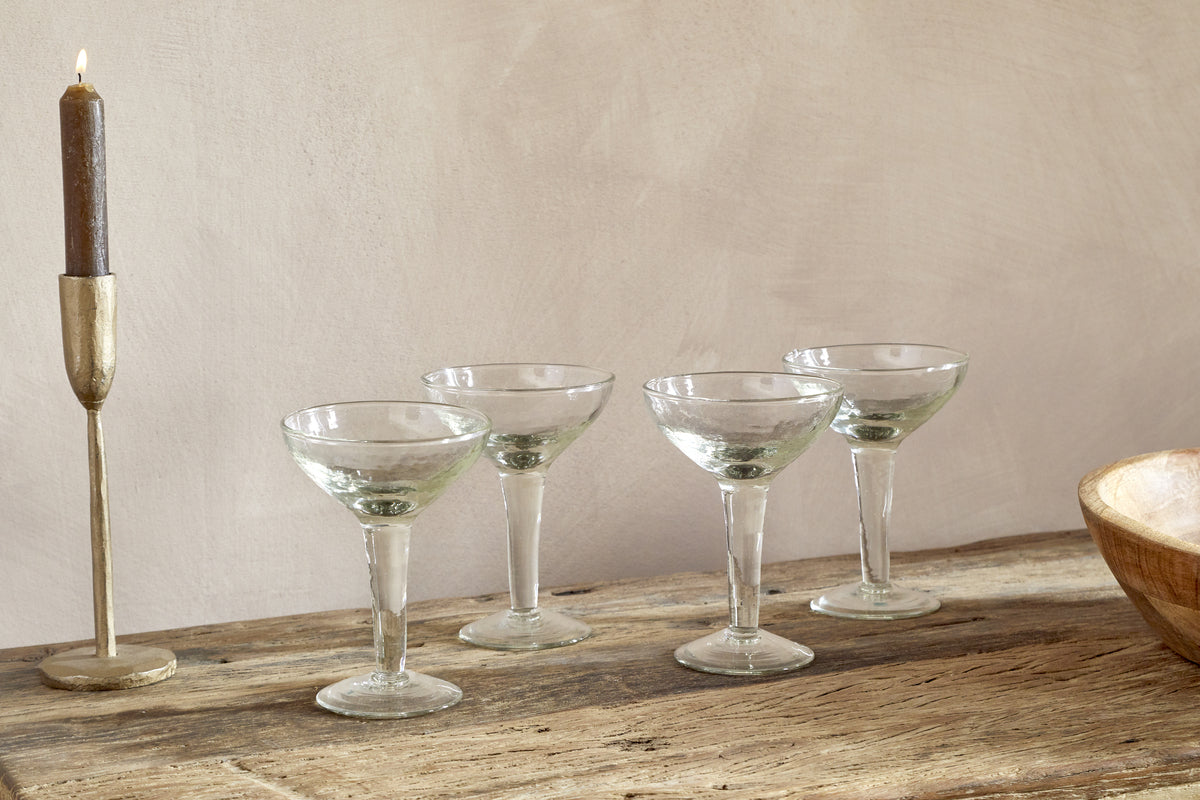 Yala Hammered Champagne Coupe (Set of 4)
