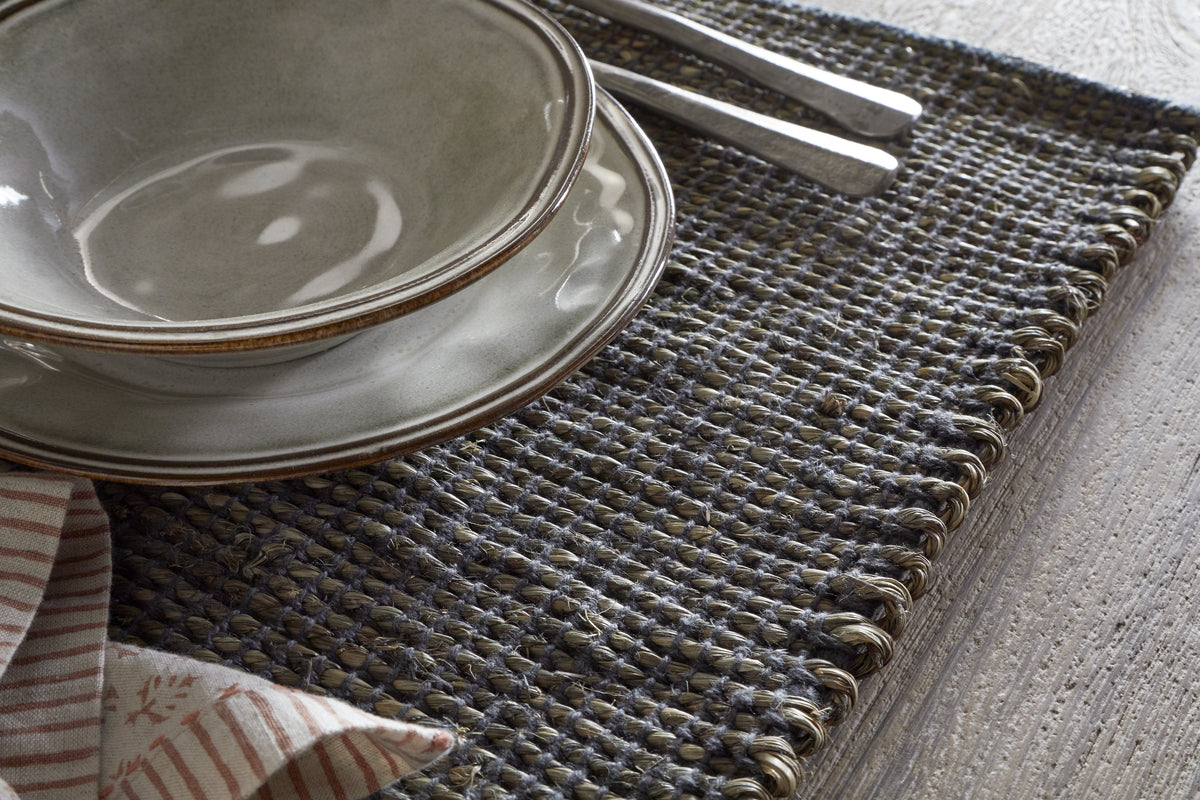 Gatita Seagrass Placemat Rectangular - Mocha - (Set of 4)
