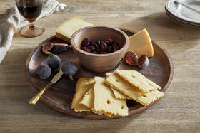 Sindar Serving Tray with Bowl  - Natural