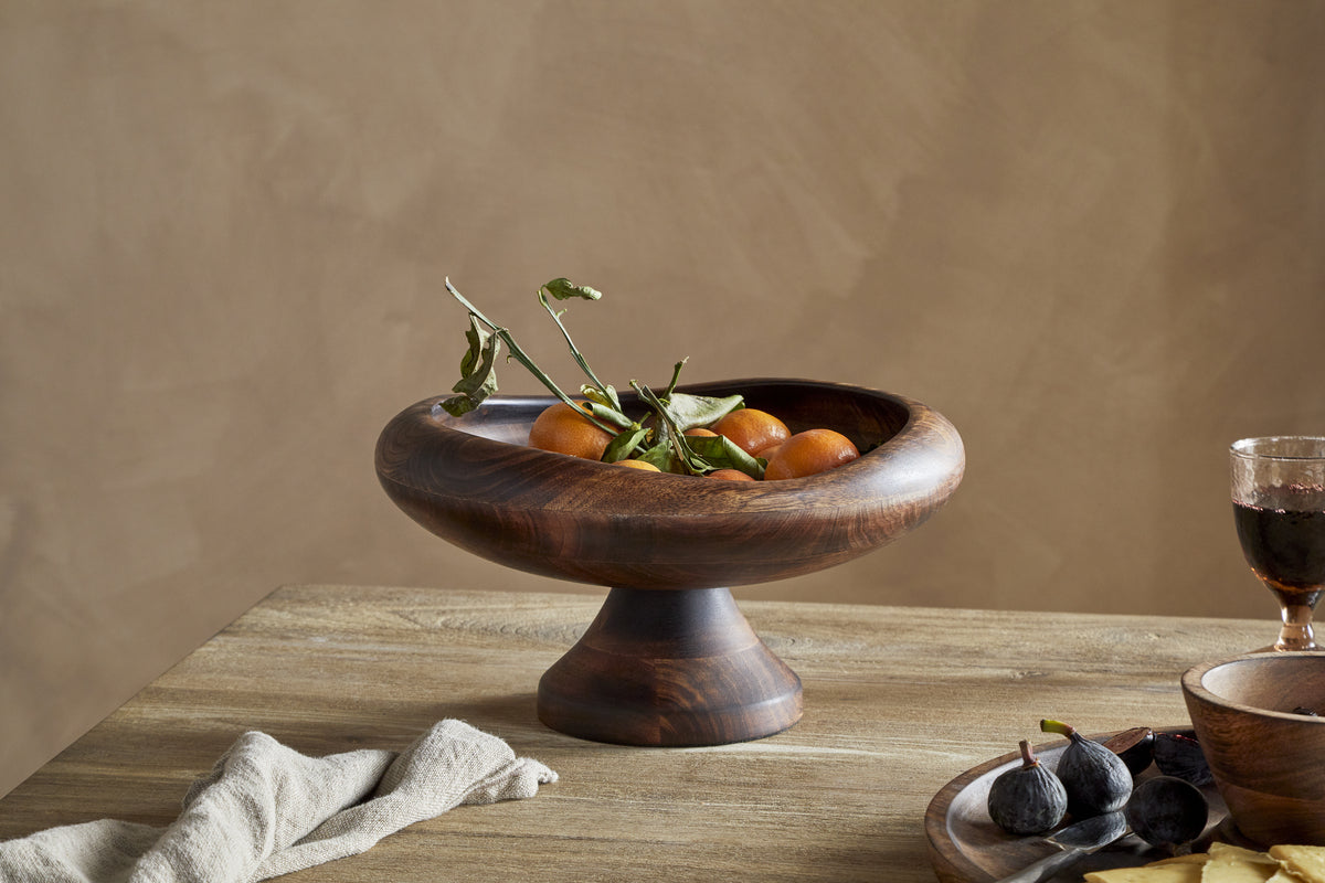 Sindar Pedestal Bowl - Natural