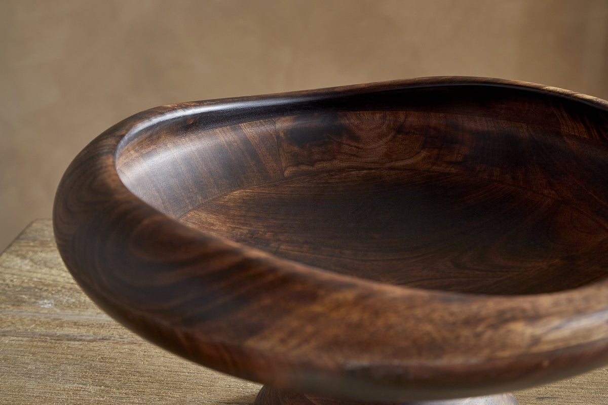 Sindar Pedestal Bowl - Natural