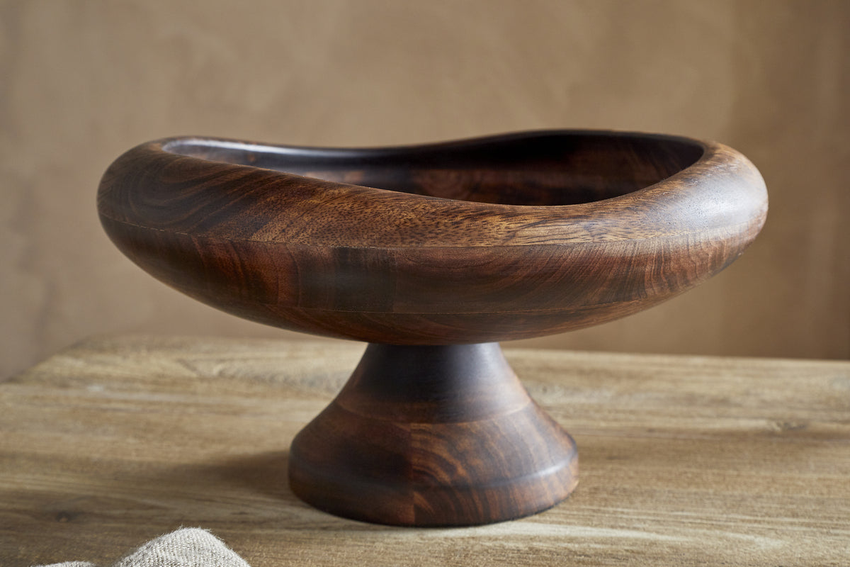 Sindar Pedestal Bowl - Natural