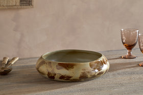 Terra Serving Bowl - Khaki Green