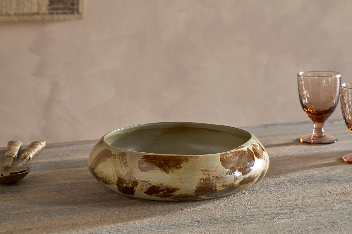 Terra Serving Bowl - Khaki Green