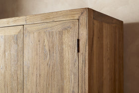 Iya Reclaimed Wood Wardrobe - Natural