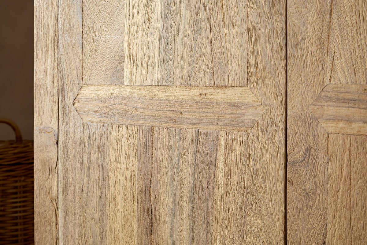 Iya Reclaimed Wood Wardrobe - Natural