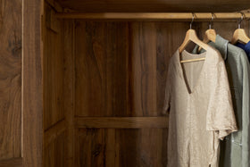 Iya Reclaimed Wood Wardrobe - Natural