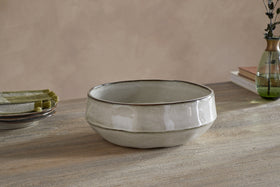 Pedra Serving Bowl - Pewter