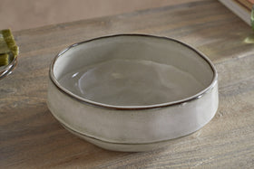Pedra Serving Bowl - Pewter