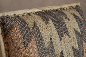 Chhavi Kilim Upholstered Armchair - Multi