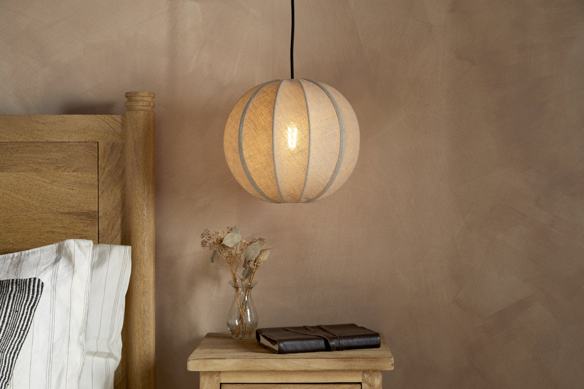 Dharini Linen Lampshade - Natural
