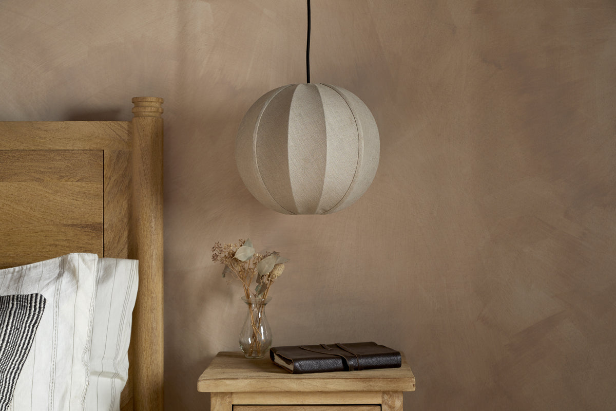 Dharini Linen Lampshade - Natural