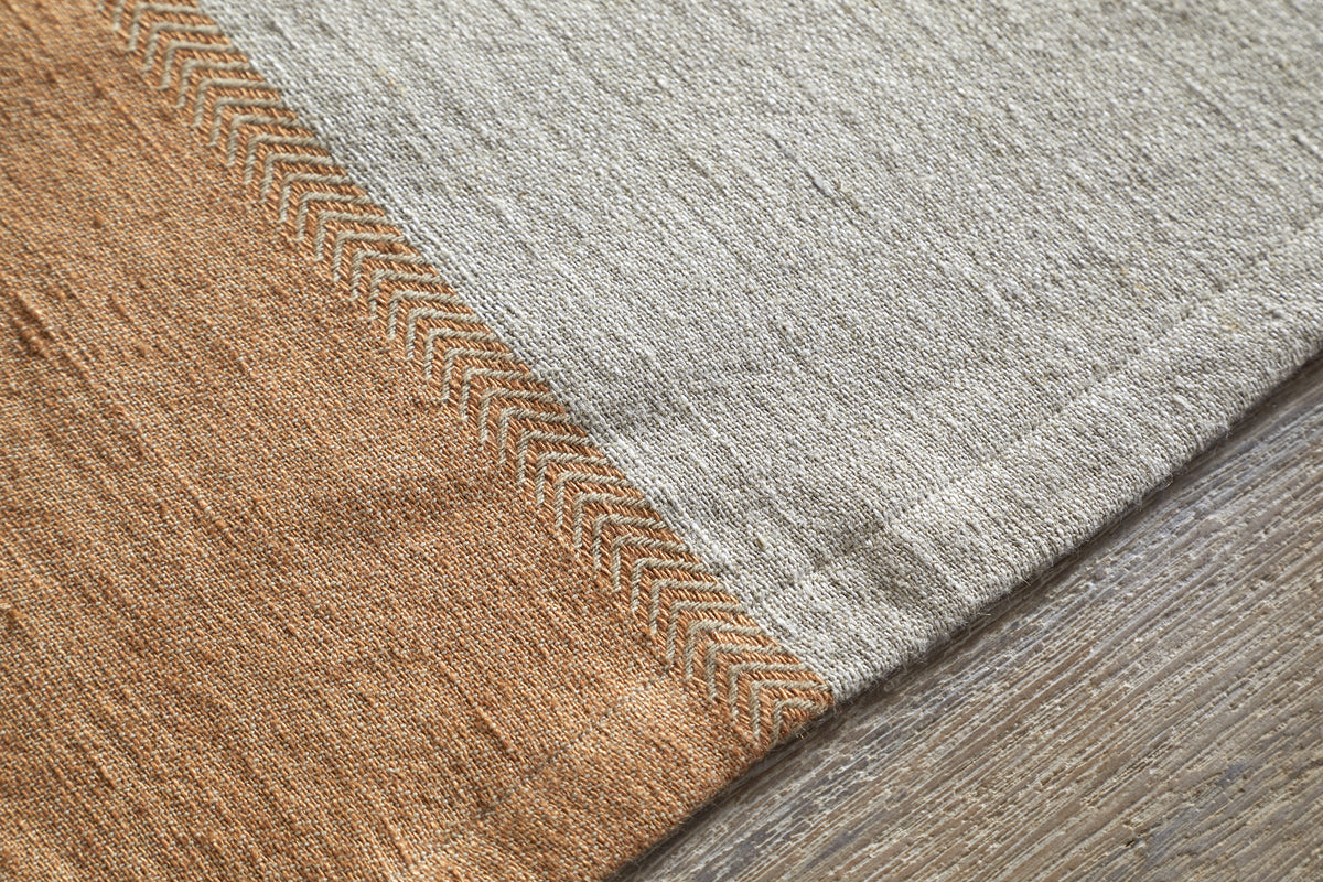 Geet Table Runner - Natural & Rust