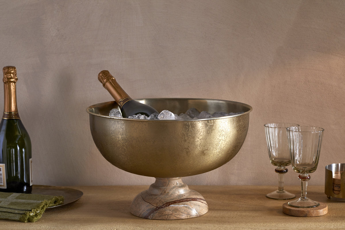 Amaya Champagne Bucket - Aged Antique