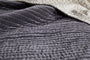 Nidra Velvet & Linen Bed Quilt - Charcoal
