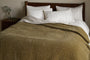 Nidra Velvet & Linen Bed Quilt - Moss