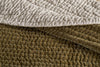 Nidra Velvet & Linen Bed Quilt - Moss