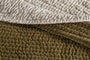Nidra Velvet & Linen Bed Quilt - Moss