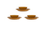 Nuwara Dinnerware Set  - Mustard (Set of 12)