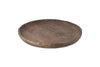 Nyati Mango Wood Etched Round Tray - Dark-Trade nkuku