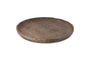 Nyati Mango Wood Etched Round Tray - Dark-Trade nkuku